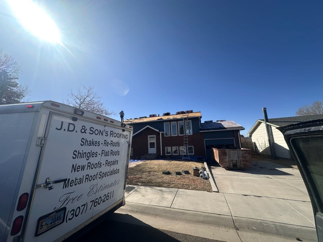 Gallery photos for Dove Gray Shingle Roof Transformation in Laramie: Image #1