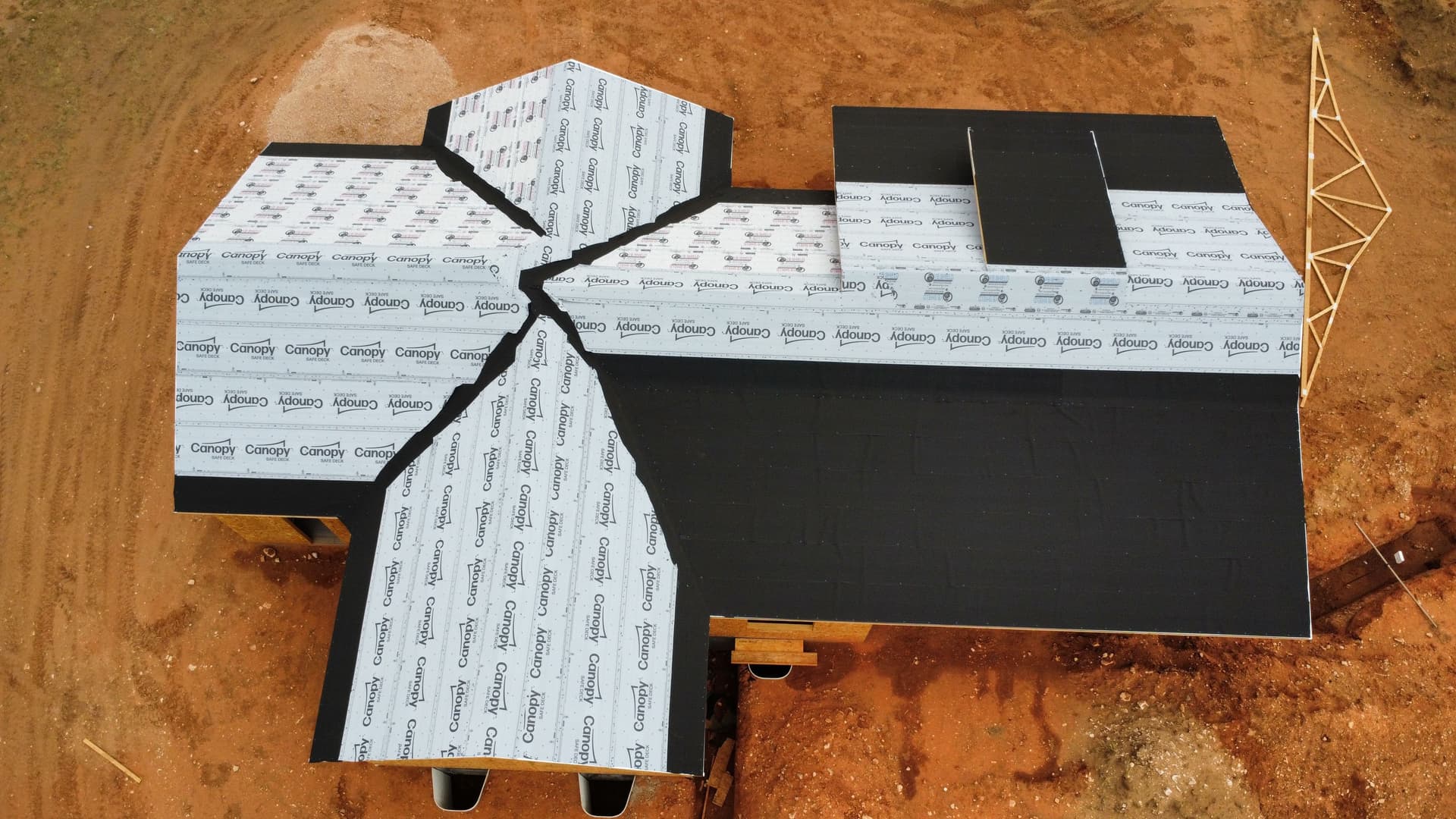 Gallery photos for New Roof Installation at a Future Home Development: Image #1